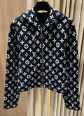 Louis Vuitton Women's Reversible Monogram Hooded Knit Cardigan