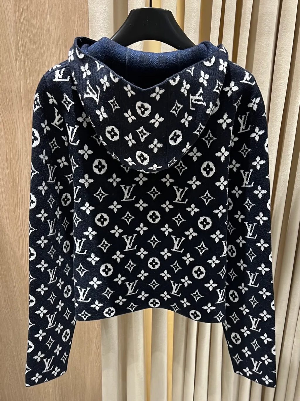 Louis Vuitton Women's Reversible Monogram Hooded Knit Cardigan