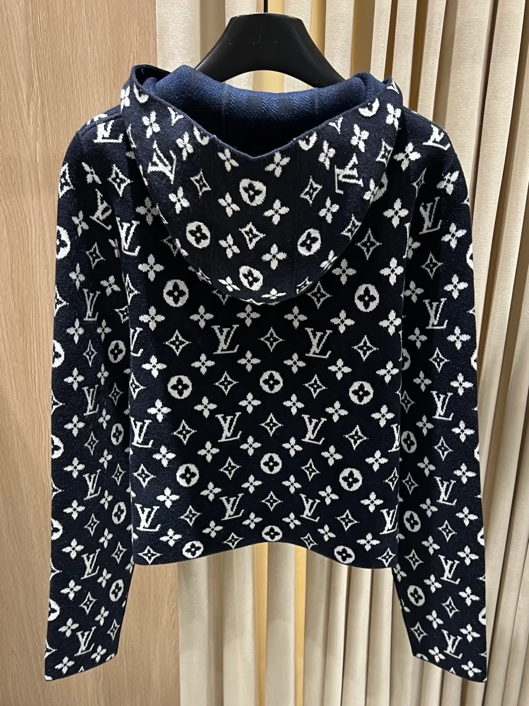 Louis Vuitton Women's Reversible Monogram Hooded Knit Cardigan