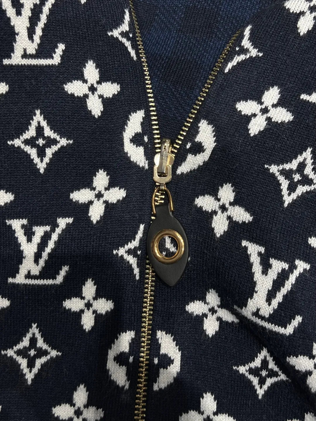 Louis Vuitton Women's Reversible Monogram Hooded Knit Cardigan