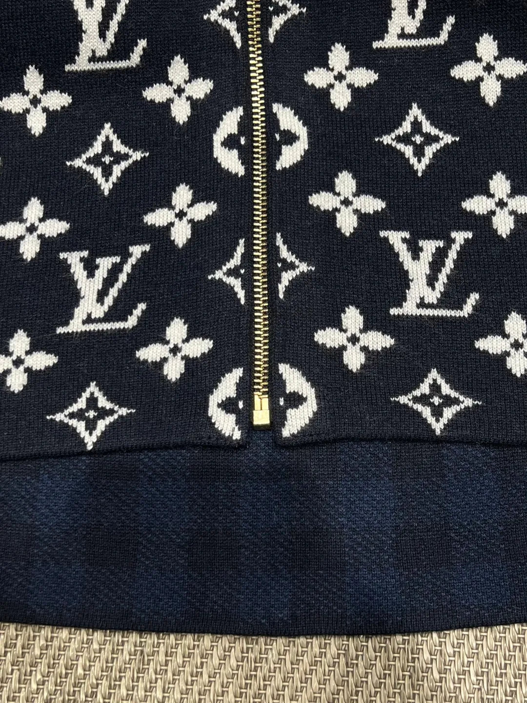 Louis Vuitton Women's Reversible Monogram Hooded Knit Cardigan