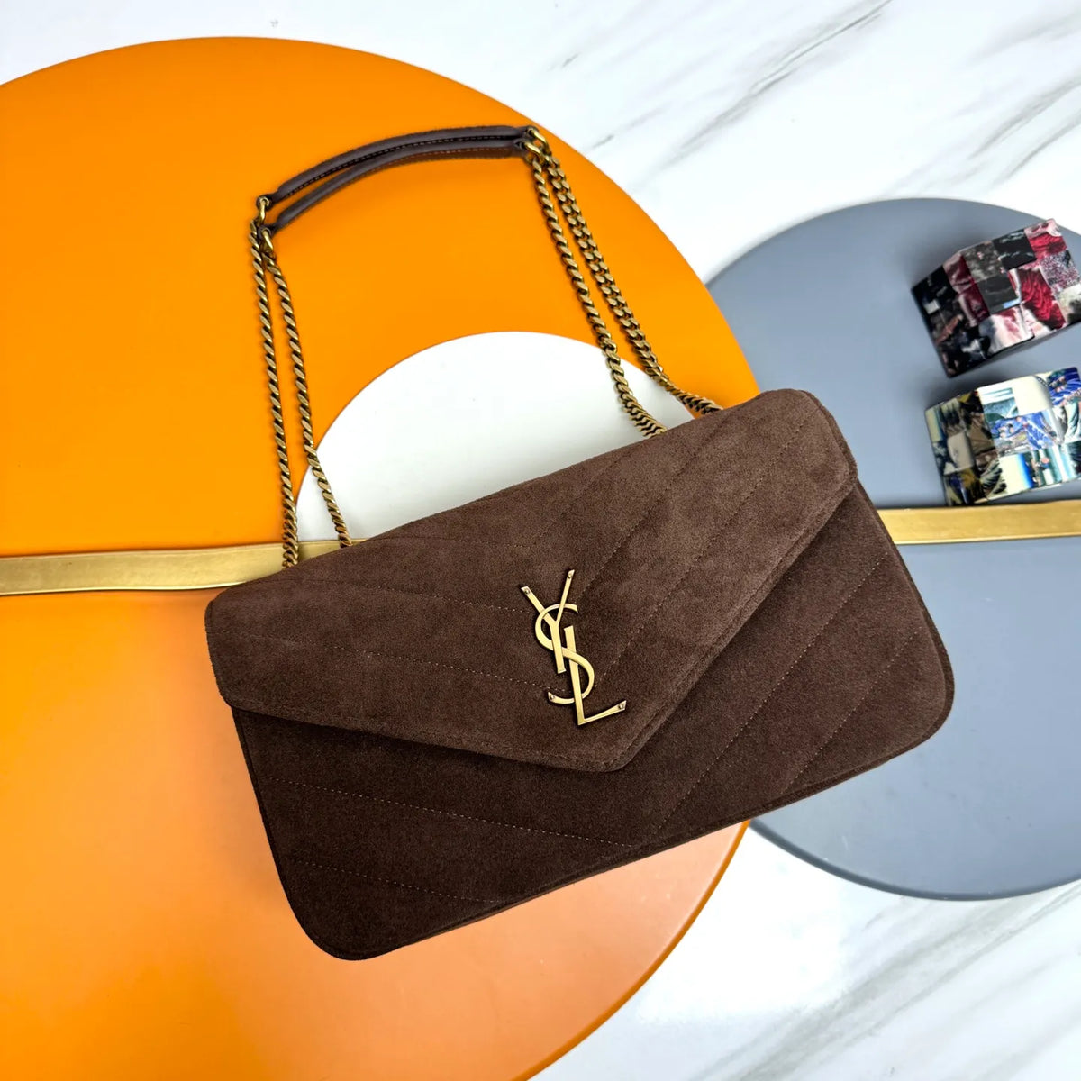 LouLou 11.4 in Suede Shoulder Bag 801439