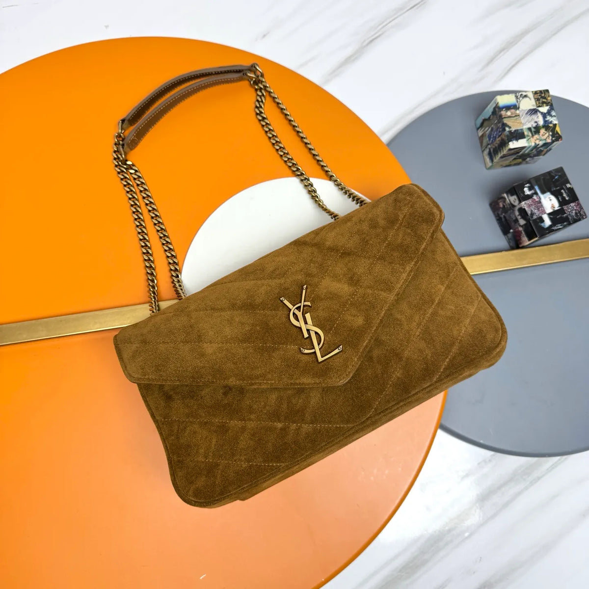 LouLou 11.4 in Suede Shoulder Bag 801439