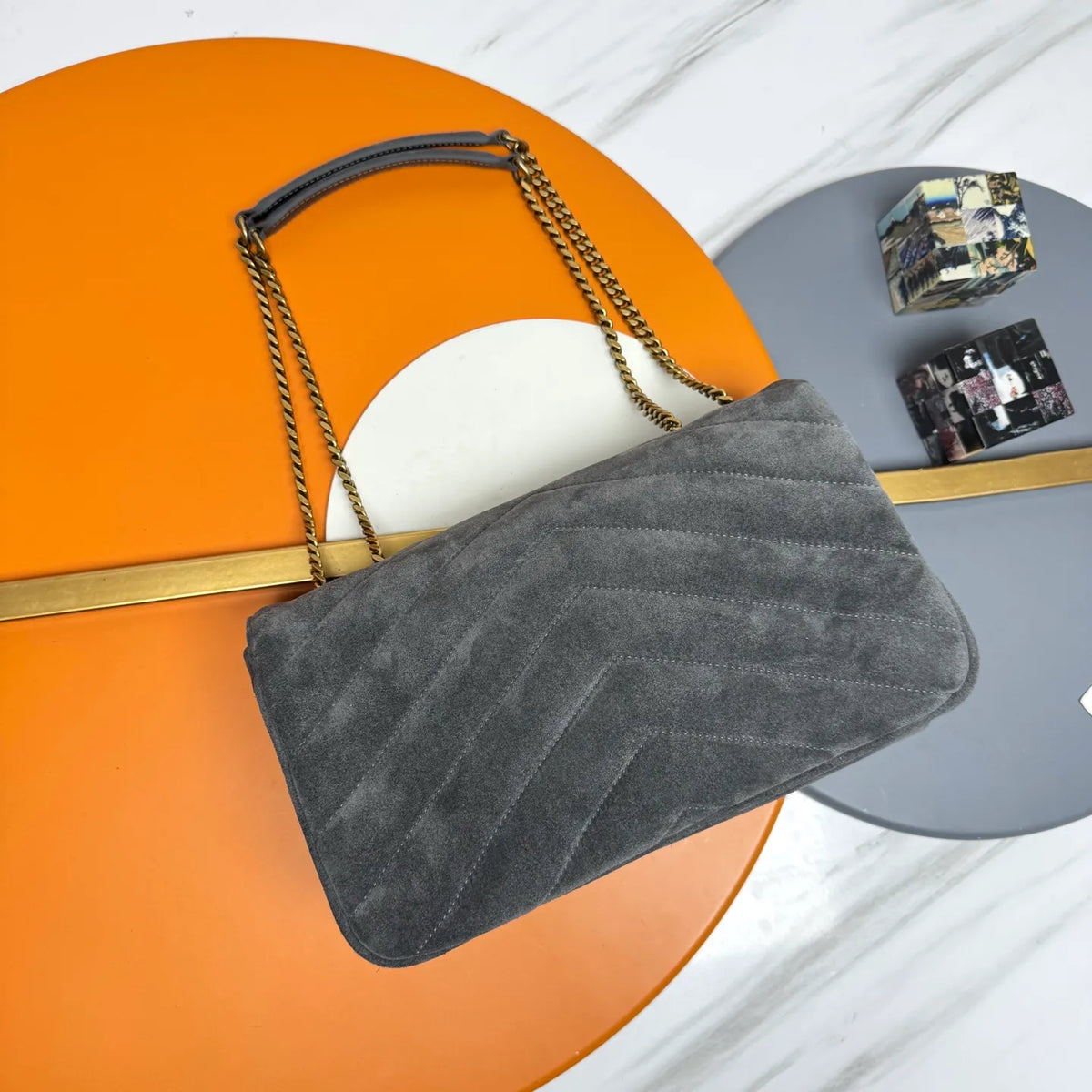 LouLou 11.4 in Suede Shoulder Bag 801439