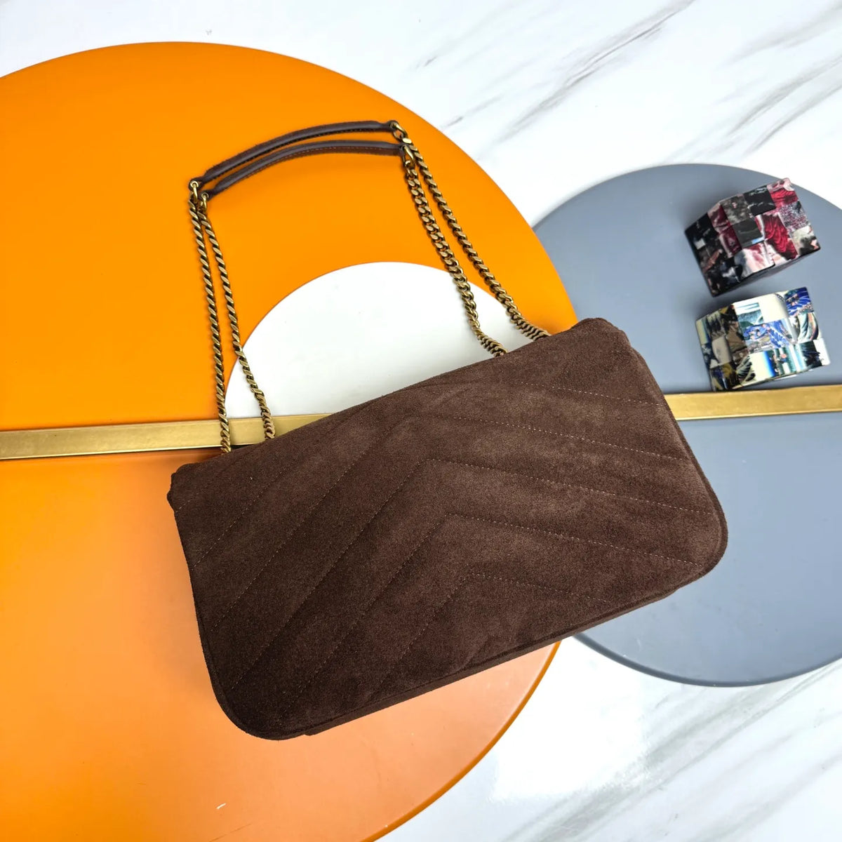 LouLou 11.4 in Suede Shoulder Bag 801439