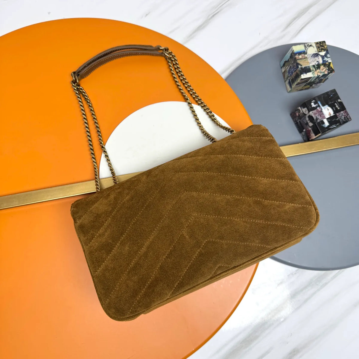 LouLou 11.4 in Suede Shoulder Bag 801439