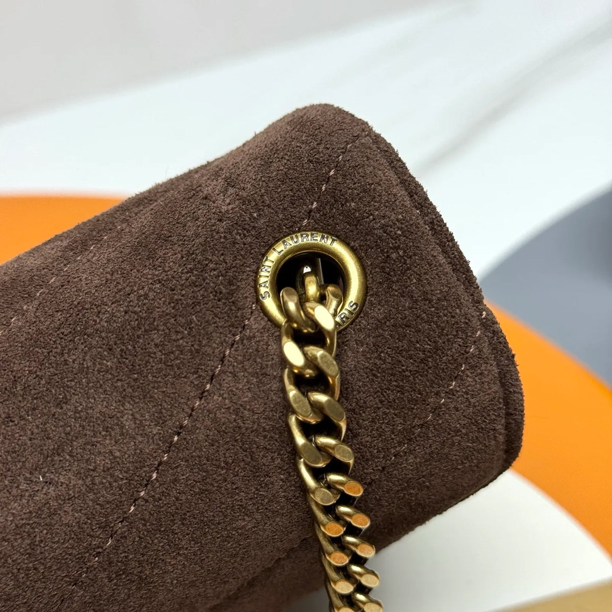 LouLou 7.9 in Suede Shoulder Bag 821749
