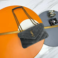 LouLou 9.4 in Suede Bag 801437