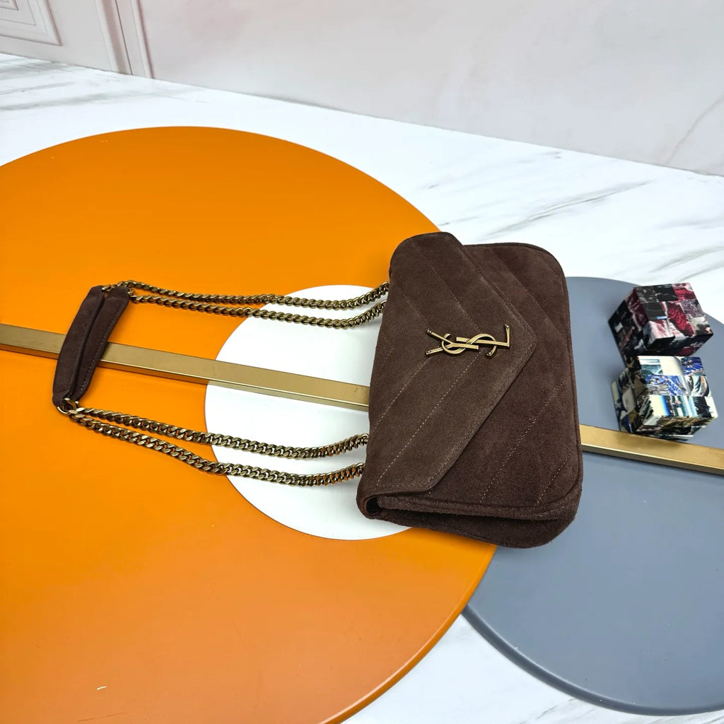 LouLou 9.4 in Suede Bag 801437
