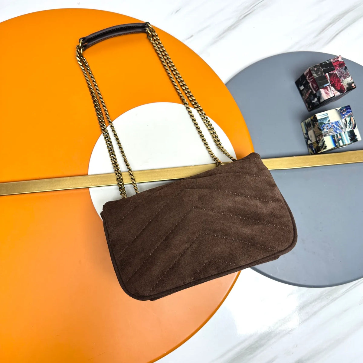LouLou 9.4 in Suede Bag 801437