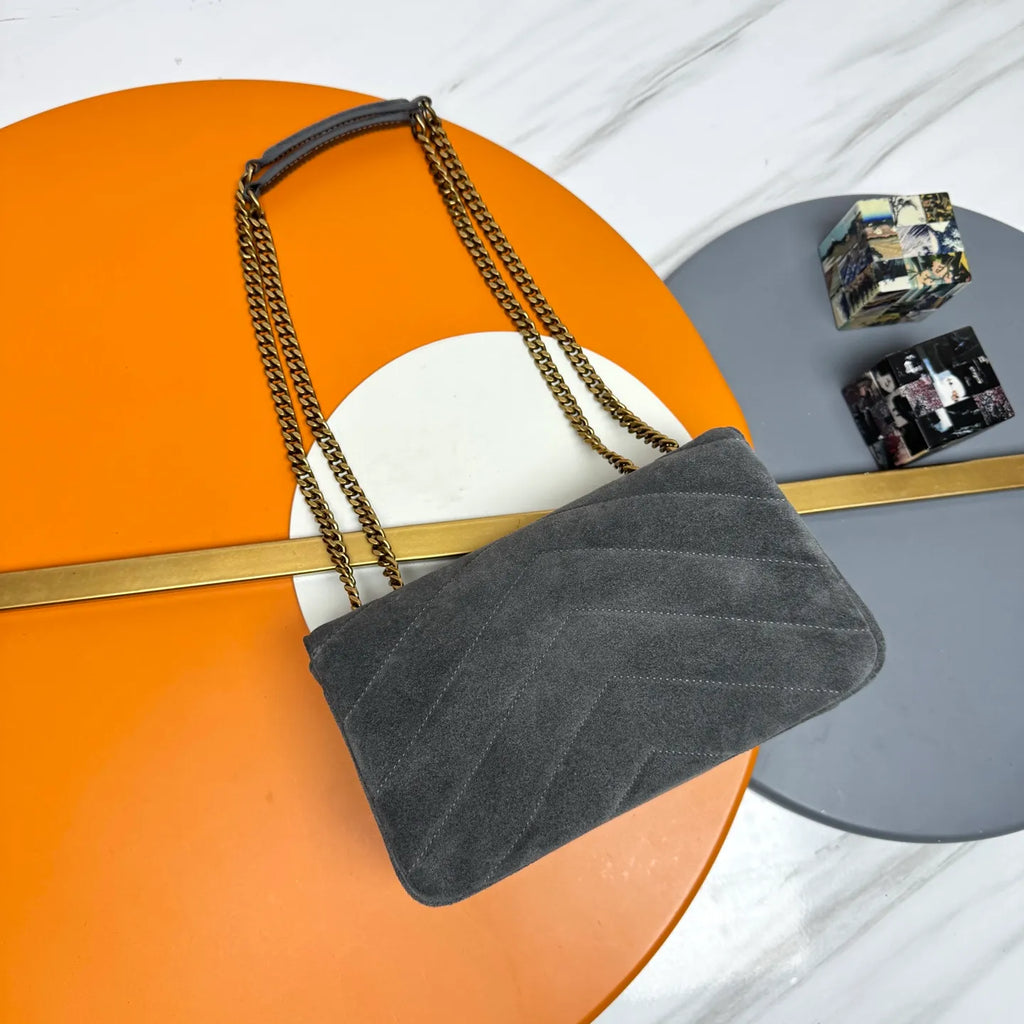 LouLou 9.4 in Suede Bag 801437