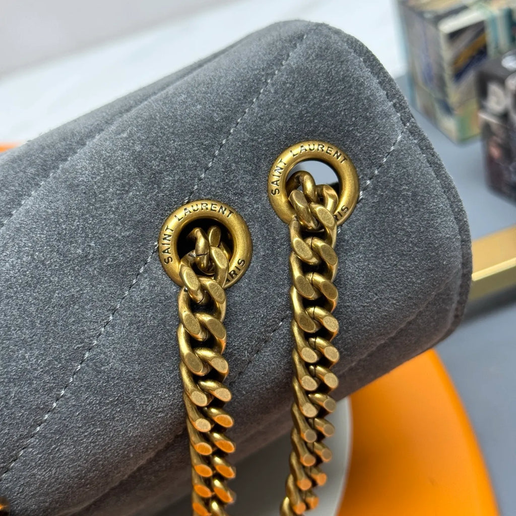 LouLou 9.4 in Suede Bag 801437