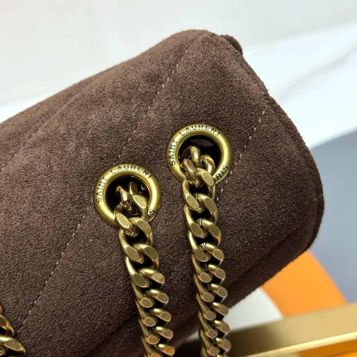 LouLou 9.4 in Suede Bag 801437