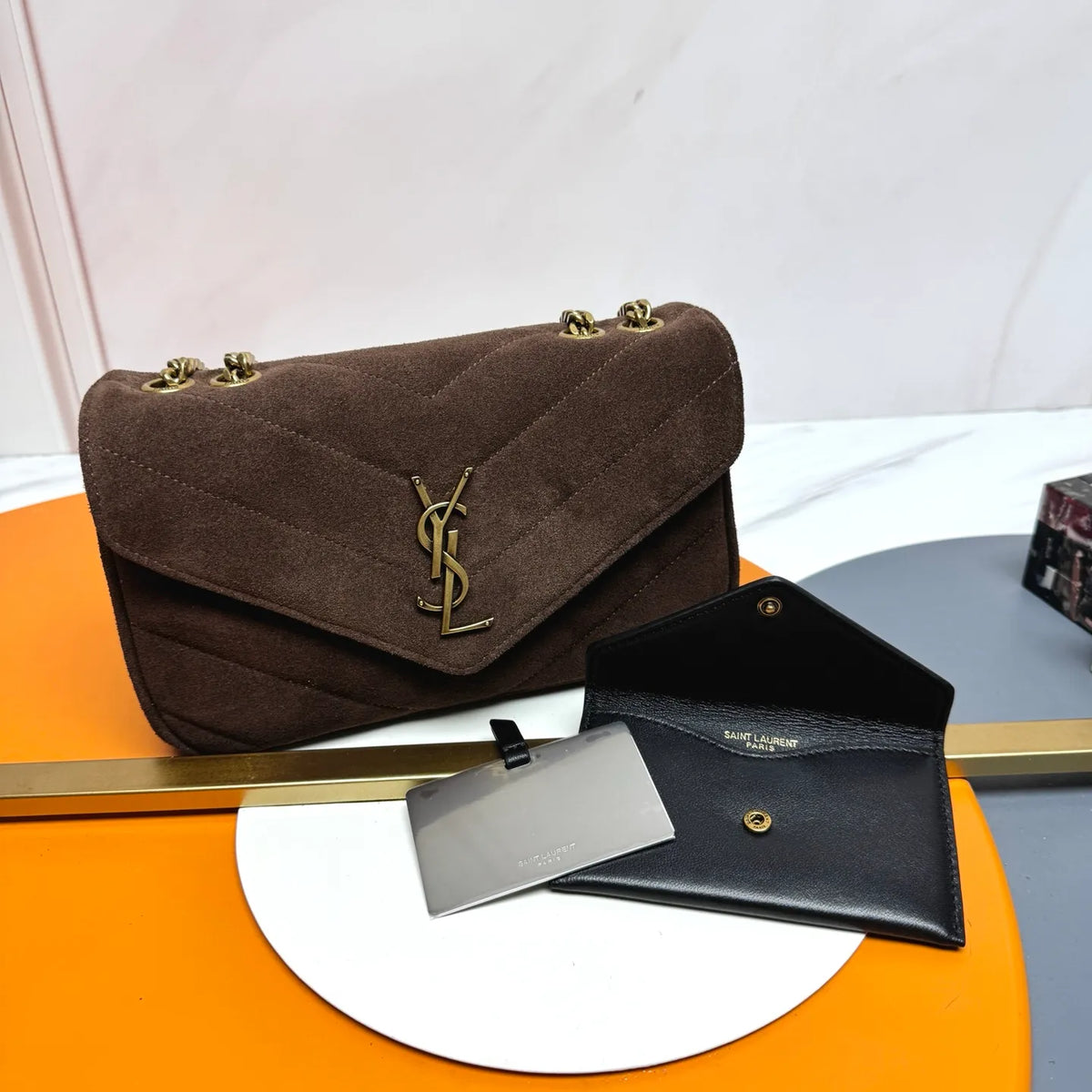 LouLou 9.4 in Suede Bag 801437