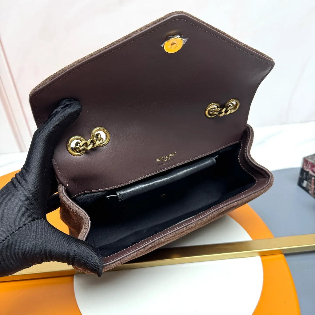 LouLou 9.4 in Suede Bag 801437