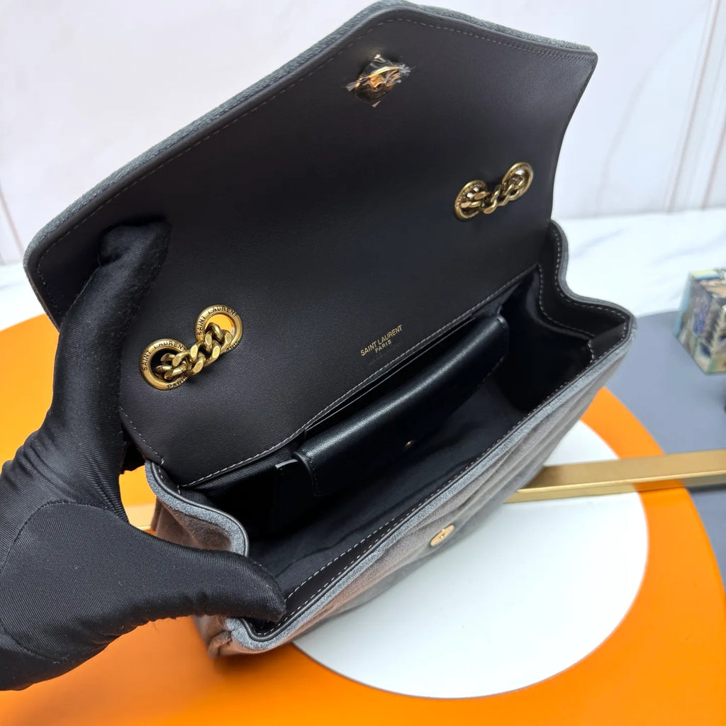 LouLou 9.4 in Suede Bag 801437