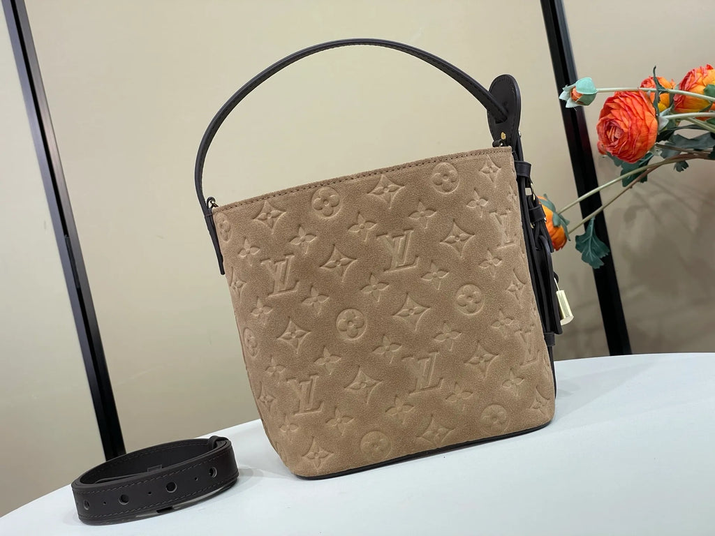 LV Back to School All In BB Suede 6.3 in Bucket Bag M29834