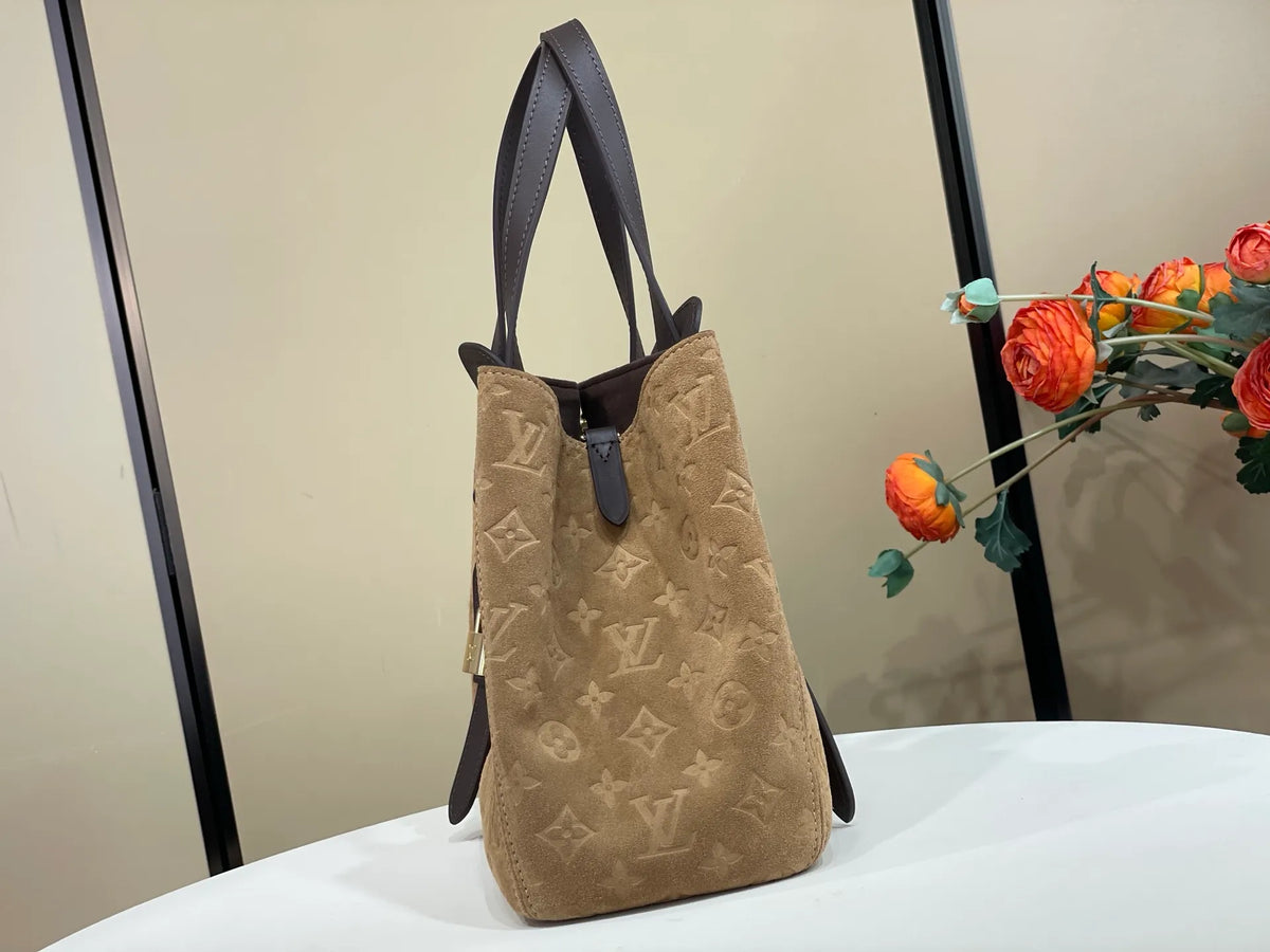 LV Back to School Monogram Suede 15.7 in Handbag M29836