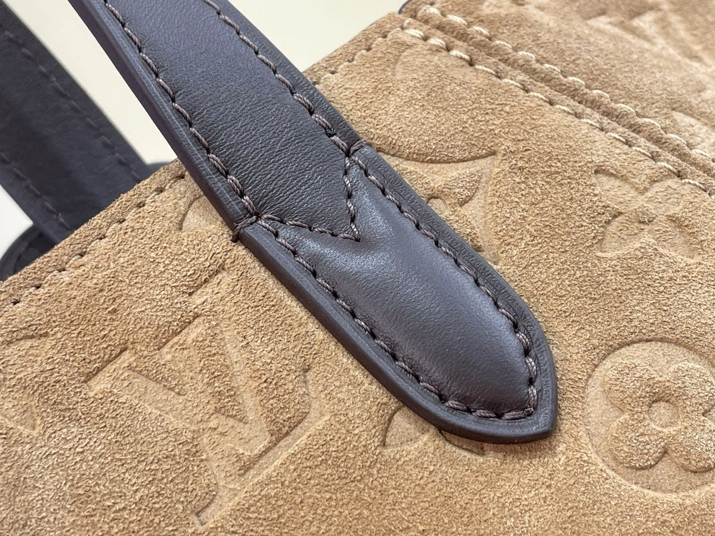 LV Back to School Monogram Suede 15.7 in Handbag M29836