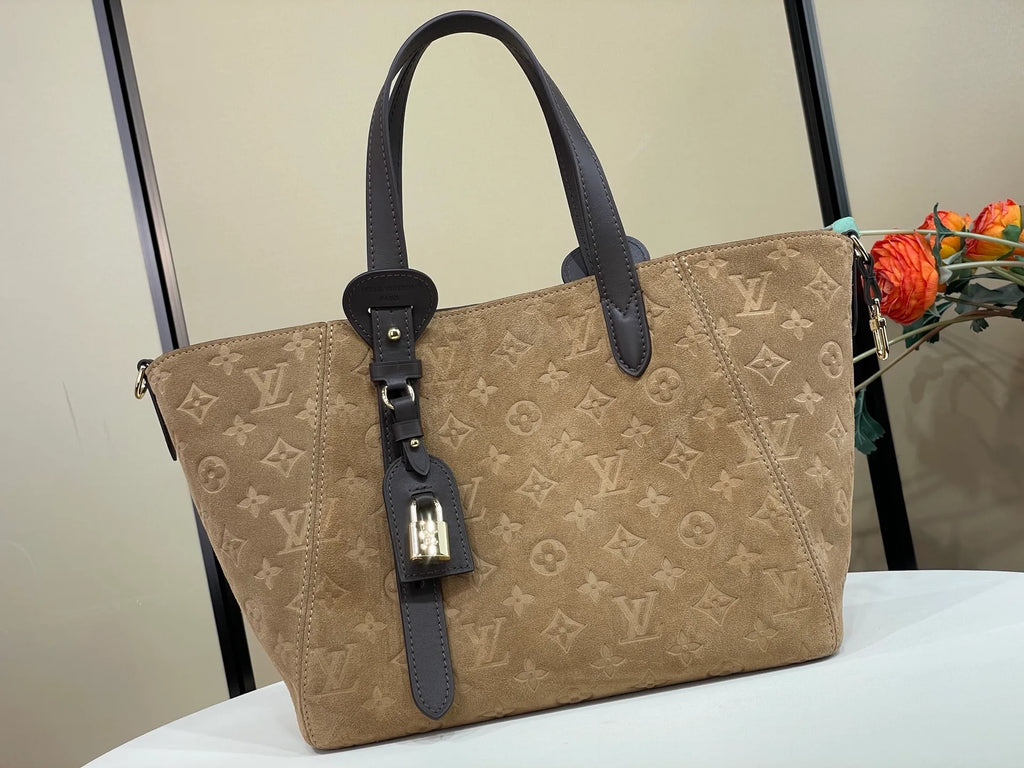 LV Back to School Monogram Suede 15.7 in Handbag M29836