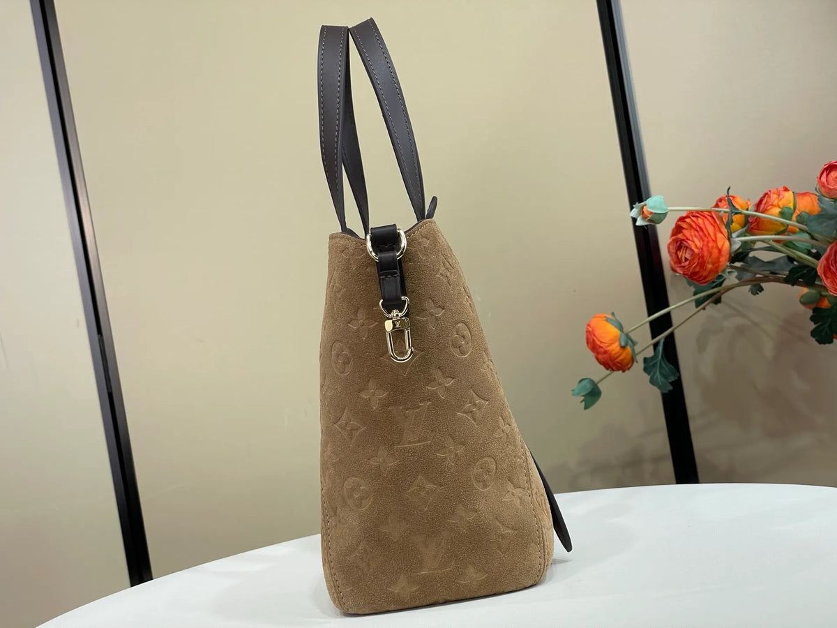 LV Back to School Monogram Suede 15.7 in Handbag M29836