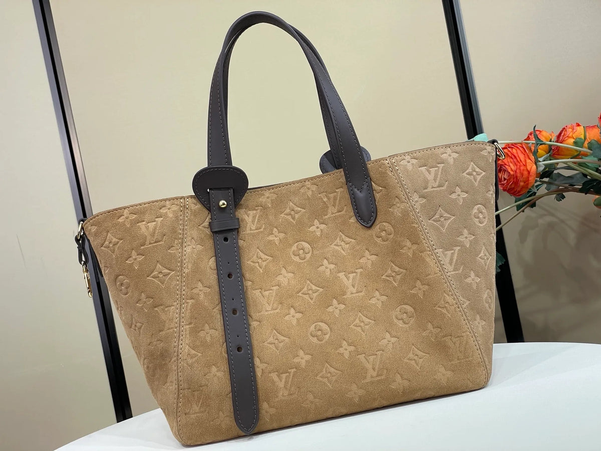 LV Back to School Monogram Suede 15.7 in Handbag M29836