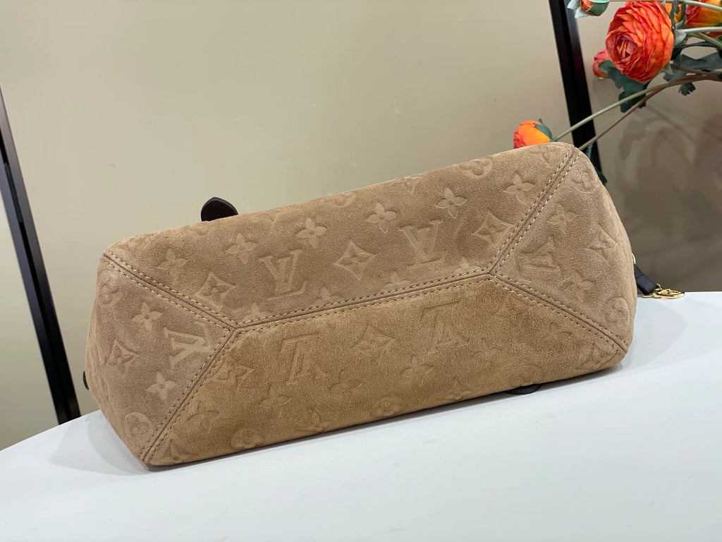 LV Back to School Monogram Suede 15.7 in Handbag M29836