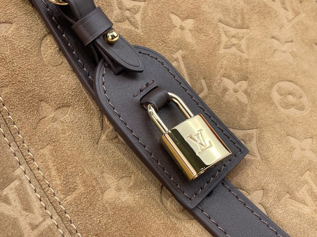 LV Back to School Monogram Suede 15.7 in Handbag M29836