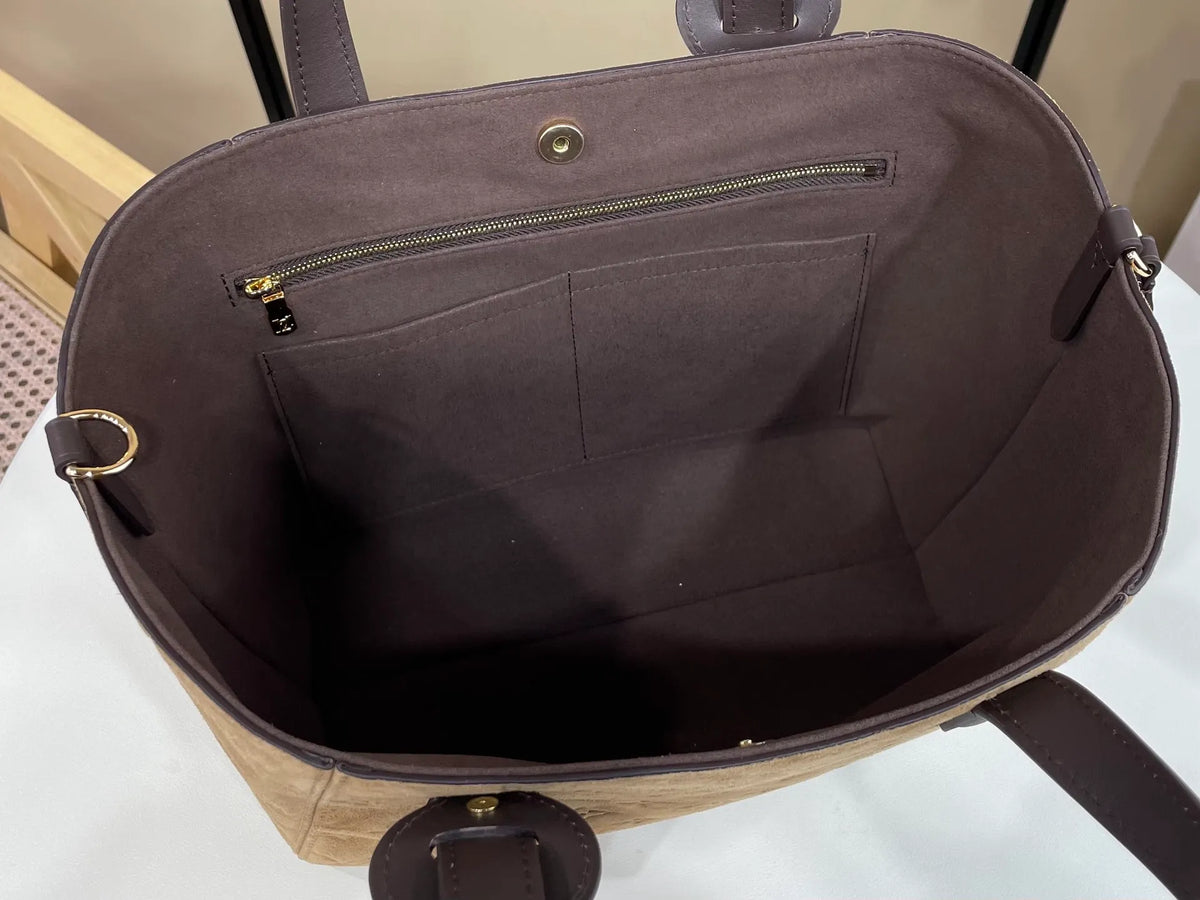 LV Back to School Monogram Suede 15.7 in Handbag M29836