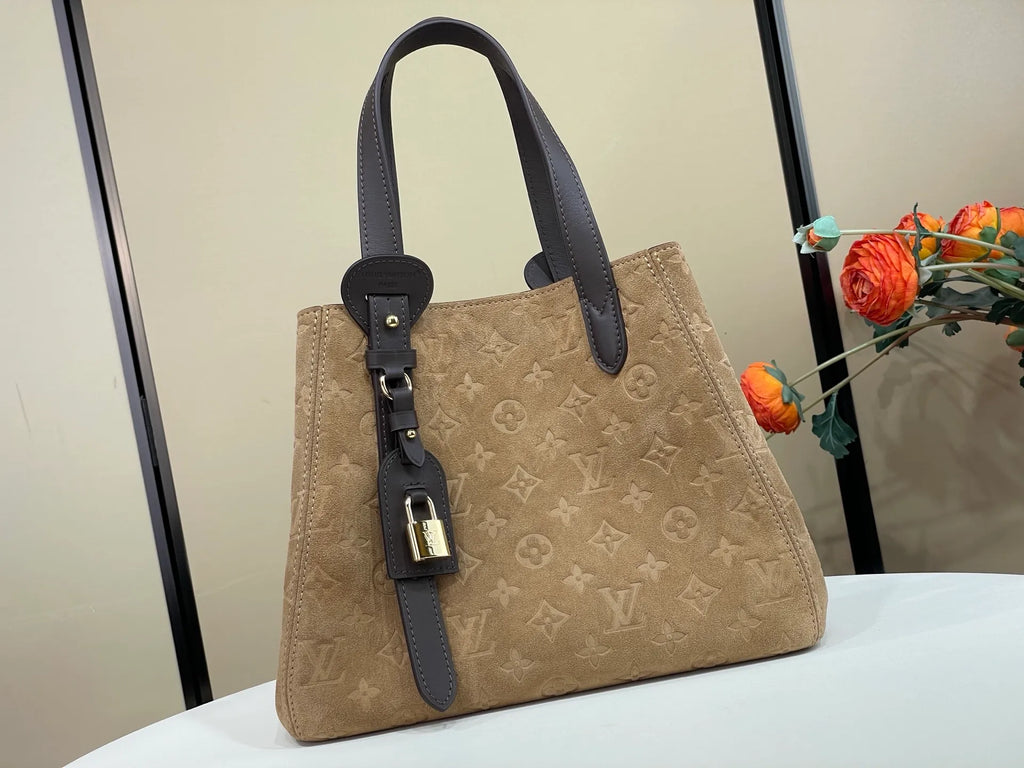 LV Back to School Monogram Suede 15.7 in Handbag M29836
