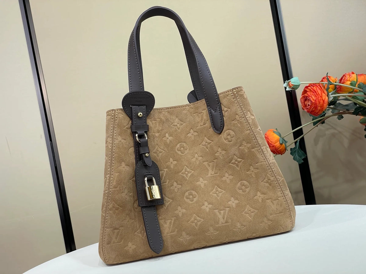 LV Back to School Monogram Suede 15.7 in Handbag M29836