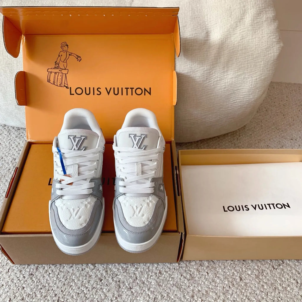 LV Trainer Patent Leather Low-Top Sneakers