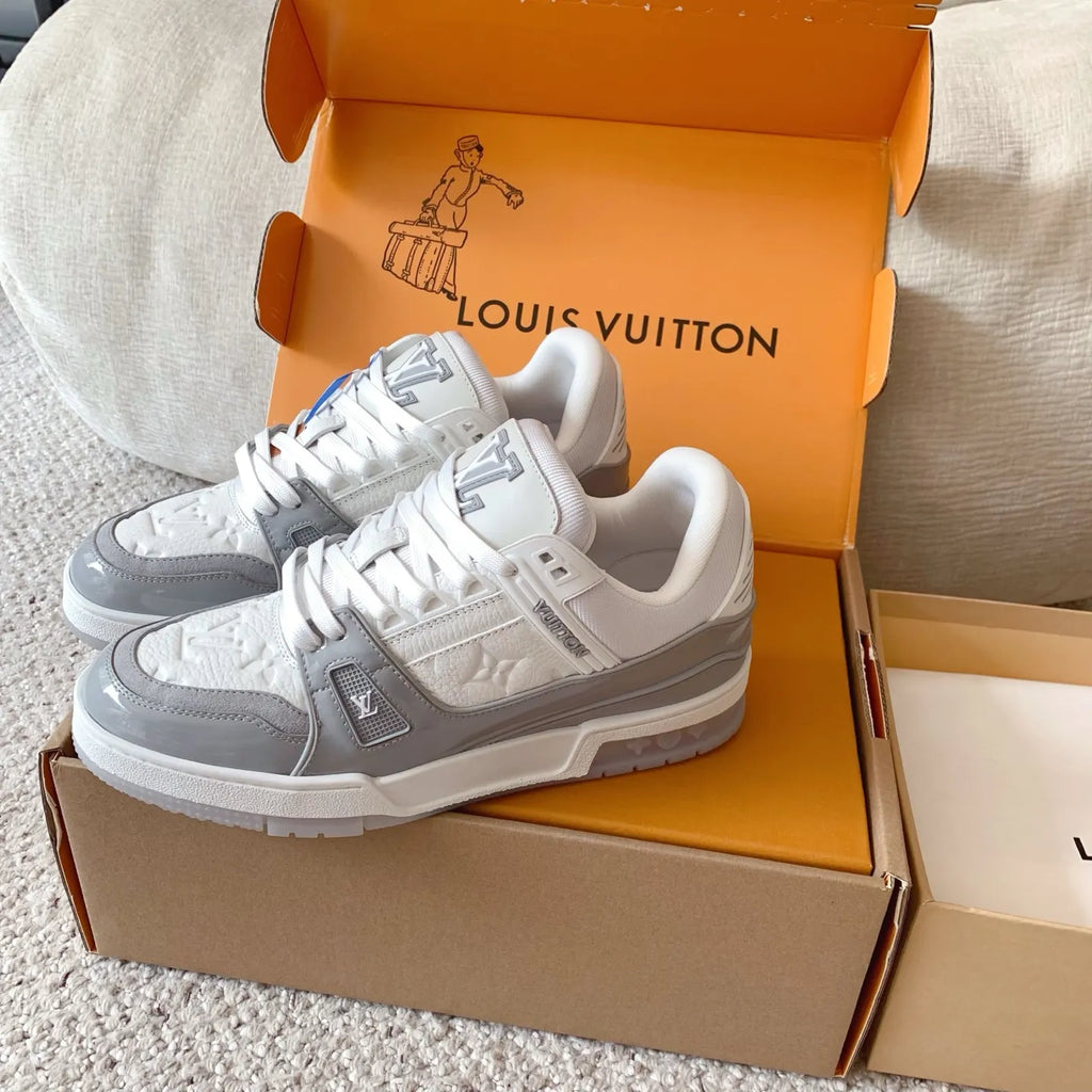LV Trainer Patent Leather Low-Top Sneakers