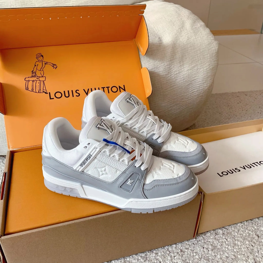 LV Trainer Patent Leather Low-Top Sneakers