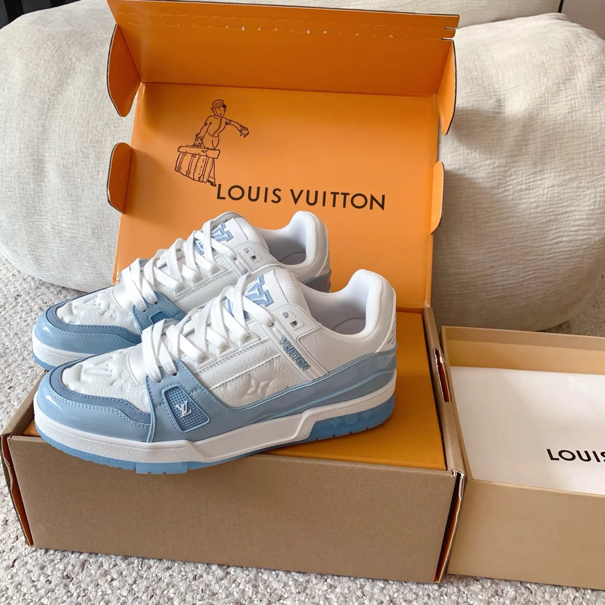 LV Trainer Sneakers Patent Leather