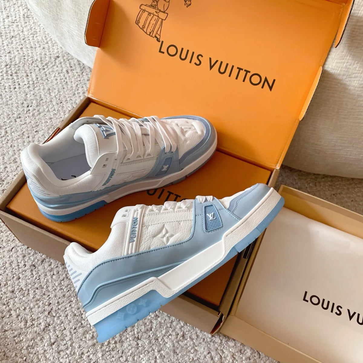 LV Trainer Sneakers Patent Leather