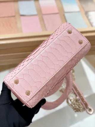Lyco 17 Snake Skin Belly Powder Handbag 135351