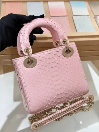 Lyco 17 Snake Skin Belly Powder Handbag 135351