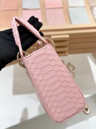 Lyco 17 Snake Skin Belly Powder Handbag 135351