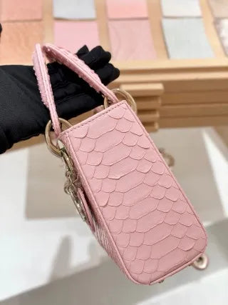 Lyco 17 Snake Skin Belly Powder Handbag 135351