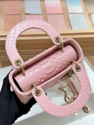 Lyco 17 Snake Skin Belly Powder Handbag 135351