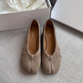 Maison Margiela Women's Split-Toe Suede Ballet Flats