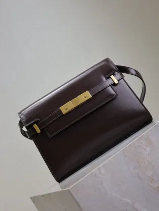Manhattan Leather 9.4 in Shoulder Bag 675626