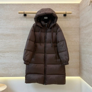 Max Mara Women's 90% White Goose Down Long Jacket