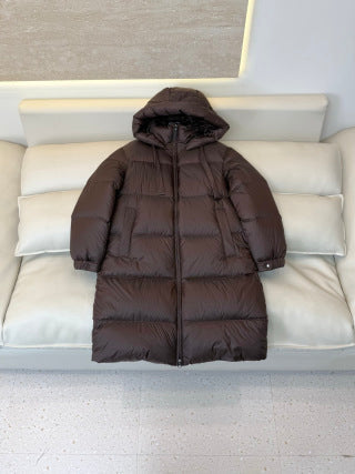 Max Mara Women's 90% White Goose Down Long Jacket