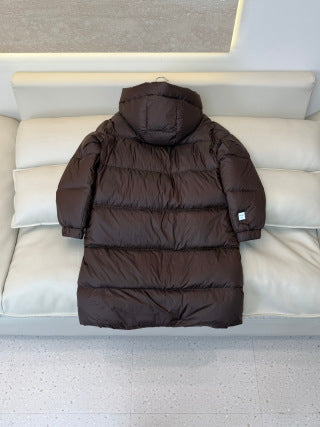 Max Mara Women's 90% White Goose Down Long Jacket