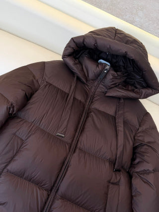 Max Mara Women's 90% White Goose Down Long Jacket