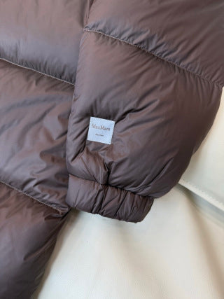 Max Mara Women's 90% White Goose Down Long Jacket