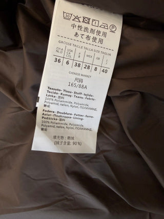 Max Mara Women's 90% White Goose Down Long Jacket