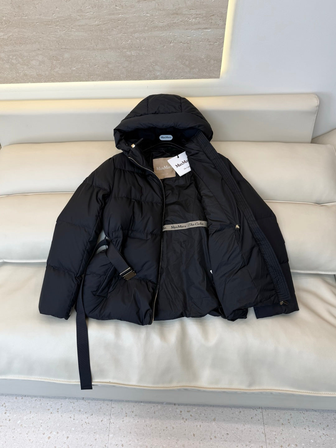 Max Mara Women's Goose Down Belted Jacket